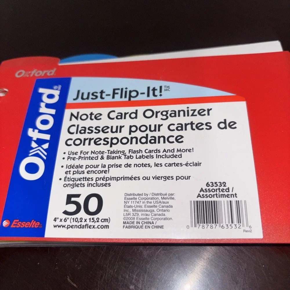 Oxford Just Flip It Card Organizer